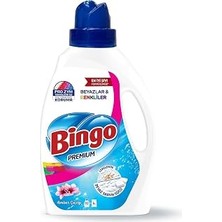 Vintessy Bingo Sıvı Deterjan 2600 Ml, Renkli & Beyaz, Amber