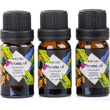 Vintessy Mukko Home 3’lü Esansiyel Uçucu Yağ 3X10ML Frenc Quarter Buhurdanlık Yağı Set, Difüzör, Od