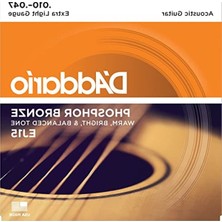 Die Grup Akustik Gitar Tel Seti, Phosphor-Bronze - 10-47