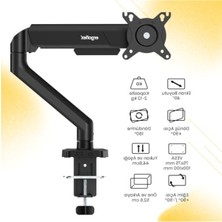 Die Grup Amortisörlü Monitör Standı, 22-40 Inch Uyumlu, 2-12 kg Taşıma Kapasitesi