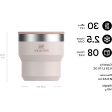Die Grup 0.29 Litre Kapasiteli Pembe Kuvars Termosu, Paslanmaz Çelik