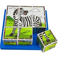 Die Grup Eğitici Safari Hayvanları 3D Puzzle Seti
