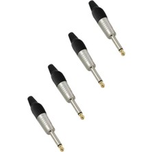 Die Grup 6.35MM Mono Jack Gitar Jack Erkek Jak (4 Adet)
