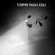 Die Grup 5 Lensli LED Işıklı Büyüteç Gözlük, Tekrar Kullanılabilir, Ergonomik