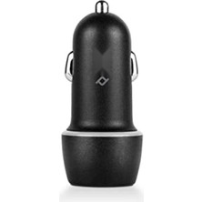 Die Grup Çift USB 3.1A Araç Şarj Aleti Siyah