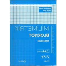 Die Grup Mavi Milimetrik Defter - 30 Yaprak, Çizim Için