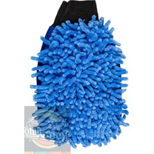 Die Grup Yüksek Kaliteli Mikrofiber Araç Yıkama Eldiveni - Mavi