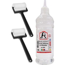 Die Grup Pazıl Yapıştırıcı ve Fırça Seti, 500 ml Yapıştırıcı ve 2 Fırça