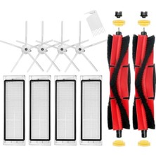 Die Grup Xiaomi Roborock Için Yedek Parça Seti, 2 Rulo Fırça ve 4 Hepa Filtre