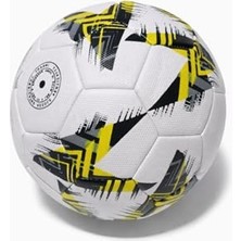 Die Grup Aksu Futbol Topu Dikişli Tpu Deri 5 Numara 380GR 32 Panel (Sarı-Siyah-Beyaz)