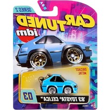 Die Grup Mgae Cartuned Jdm Seri 2 1983 Toyota Celica Supra, Mavi, Metal Gövde, Diecast Koleksiyon Arabası