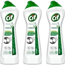 Vintessy Cif Krem Temizleyici, Amonyaklı, Cleanboost Teknolojisi, 500 Ml, 3'lü Paket