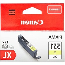 Die Grup Canon CLI-551XL Y Yüksek Kapasiteli Orijinal Sarı Mürekkep Kartuşu 6446B001