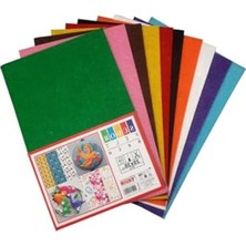 Die Grup Keçe Renk Seti – 20X30 cm Boyutunda, 10 Renk Seçeneği, 180 gr Kalınlık