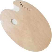 Die Grup Mdf Oval Palet, 20X30X0,3 cm Ölçülerinde Boyama Için Uygun