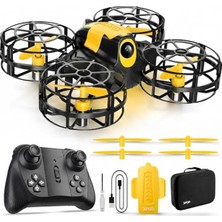 Die Grup Işıklı ve Şarjlı Mini Drone - 360° Dönüş Yapabilen Hobi Oyuncak