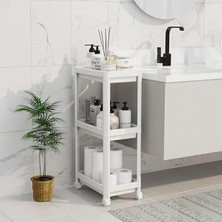 Die Grup Tekerlekli 3 Katlı Raf Ünitesi: Dar Alanlar Için Pratik Mutfak ve Banyo Çözümü