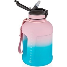 Die Grup 1700 ml Motivasyon Su Matarası, Çift Renkli ve Askılı