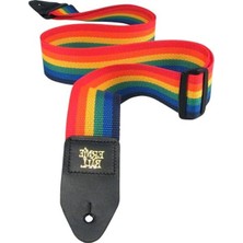 Die Grup Ernie Ball Polipropilenden (Pp) Yapılmış Ernie Ball Gitar Askısı, Gökkuşağı Renkleri