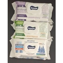 Vintessy Boneym Çok Amaçlı Yüzey Temizlik Havlusu 3’lü Set – Lavanta Esintisi – Limon Ferahlığı
