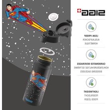 Die Grup Sıgg - Wmb One Superman Alüminyum Içecek Şişesi, Karbondioksit Için Uygun, Sızdırmaz, Tüy Kadar Hafif, Bpa Içermez, Iklime Zarar Vermez, Sertifikalı, Spor ve Okul, Siyah, 0,6 L