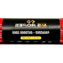 Die Grup Kırmızı Beyaz Desenli Paracord Ip ile Dayanıklı Kullanım