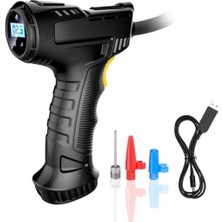 Die Grup 120W Kablosuz Hava Kompresörü USB Şarjlı Araç Lastik Pompası LED Işıklı
