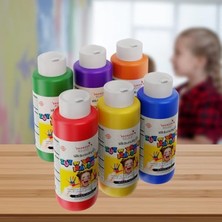 Die Grup 6'lı Parmak Boyası Seti, Renkli Eğlence Için 120ML