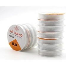 Die Grup 10 Adet Lastikli 0,8 mm Silikon Misina ile Dekoratif Elişi Aksesuar