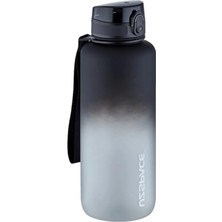 Die Grup 1500ML Motivasyon Su Matarası, Siyah-Beyaz Çift Renkli Tritan