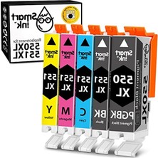Die Grup Uyumlu Yazıcı Kartuşları Canon Pgı 550 Xl Clı 551 Xl Mürekkep Kartuşları, Chip, Canon Pixma MG5450, MX725, MX925, MG6450, MG5550, IX6850, MG5650, IP7250, IP8750 1 Set For Canon PGI-550XL CLI-551XL