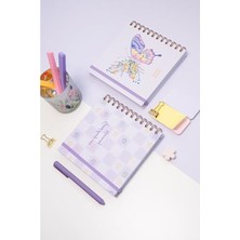 Die Grup Spiralli Süresiz Planlayıcı Ajanda ve Defter - 2'li Set, 15X15 cm