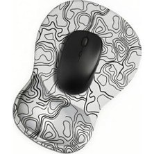 Die Grup Ergonomik Kaymaz Taban Bilek Destekli Mouse Pad, Beyaz Renk