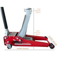 Die Grup 3 Ton Kapasiteye Sahip Çift Pistonlu Alçak Profil Timsah Kriko