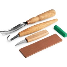 Beaver Craft Beavercraft S47 Kaşık Oyma ve Ahşap Oyma Seti, 3 Parça