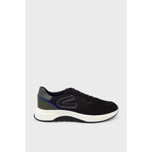 Kanuga Erkek Deri Süet Sneakers Siyah Gri CNR1534