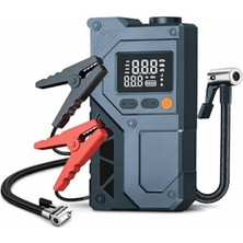 Die Grup 12000MAH Akü Takviye ve Lastik Şişirme Pompası, 4'ü 1 Arada