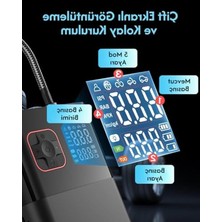 Die Grup 6000MAH Kapasiteli LED Işıklı Powerbank ve Hava Kompresörü
