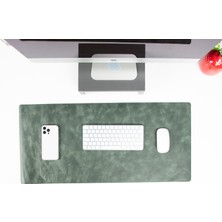 buğrahayalin Kişiye Özel Hakiki Full Grain Deri Masa Matı 37X80 cm El Yapımı Ofis Sümeni ve Mouse Pad