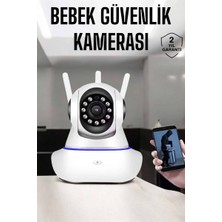 ALK Wifi Kamera Ev Kamerası Gece Görüşlü Kablosuz Bebek Izleme Kamerası