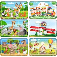 Die Grup 6 Adet Puzzle Seti, 6 Parça Renkli Eğlence