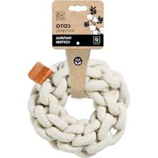 Die Grup Örgü Halka Oyuncak - 13 cm Beyaz