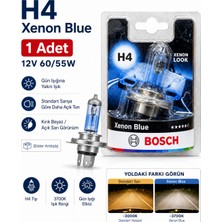 Bosch H4 Xenon Blue 12V 60/55W Far Ampulü 3700K Gün Işığı Efekti 1 Adet