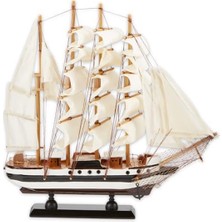 Die Grup Gifts & Decor Passat Hoch Gemi Detaylı Ahşap Model Deniz Dekor