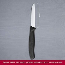 Die Grup Düz Soyma Bıçağı, 8 cm Uzunluğunda, Siyah Renkli