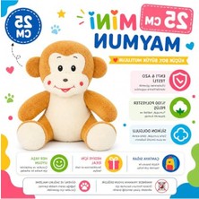 Die Grup Ofis Hediyesi Eşek 20-25 cm Figürlü Pelüş Ayıcık, 20 cm Teddy Bear,sevgiliye Hediye,ayı Teddy,peluş Ayıcık,plush Toys, (Maymun)