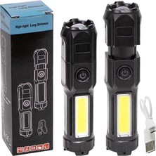 YT-81022 Zoomlu Type-C Şarjlı Profesyonel LED El Feneri