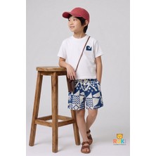 Ruki Çocuk Erkek Çocuk Dokuma Desenli Şort T-Shirt Takım