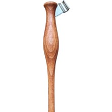Sanathobi El Yapımı Copperplate Obliq Kalem Sapı, Gölge Yazı, Kahverengi Desenli, Ardıç Ağacı-D3