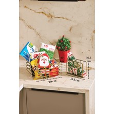 Edora Home 2'li Mat Gold Servis Sunum Seti Çok Amaçlı Düzenleyici Ve Kafes Peçetelik Paslanmaz Metal